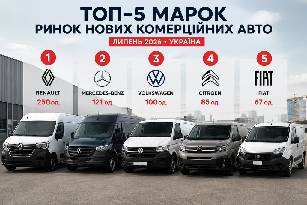Зростання на 12%: серпнева статистика ринку нових вантажівок в Україні